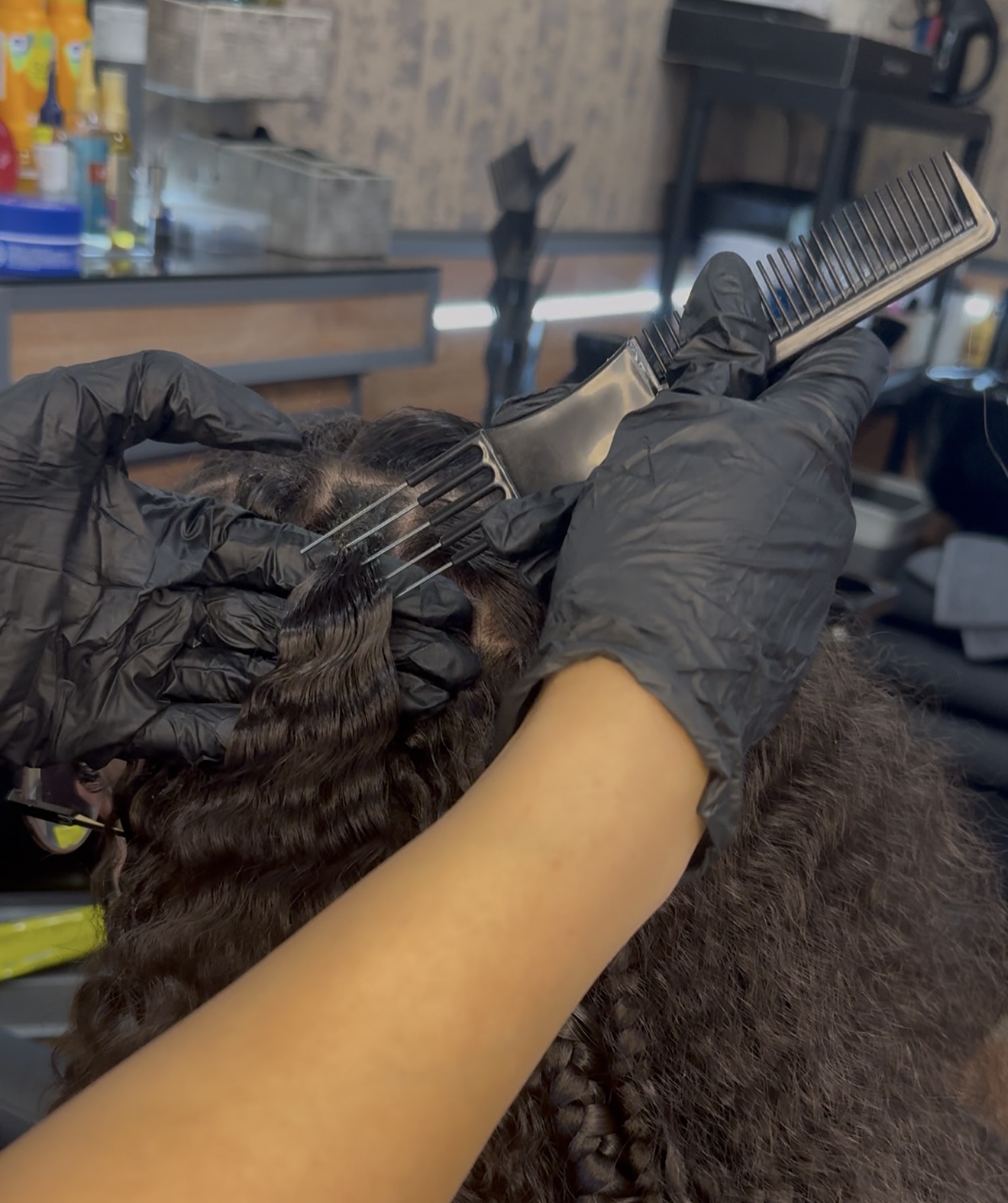 Removing braids (Сваляне на плитки)